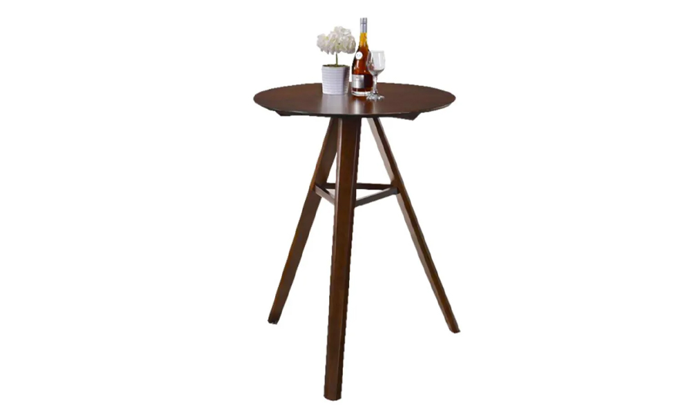 Designer Pick Natural Wood High Bar Table