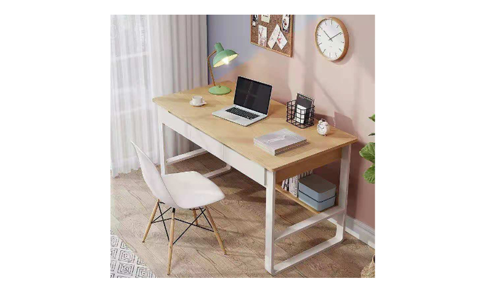 Modern Simple Study Desk with Two or Three Drawers