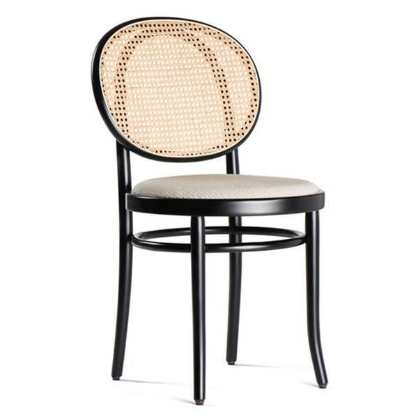 Black and Brown Wooden Rattan Dining Chair for Cafe Use in Malaysia 2022