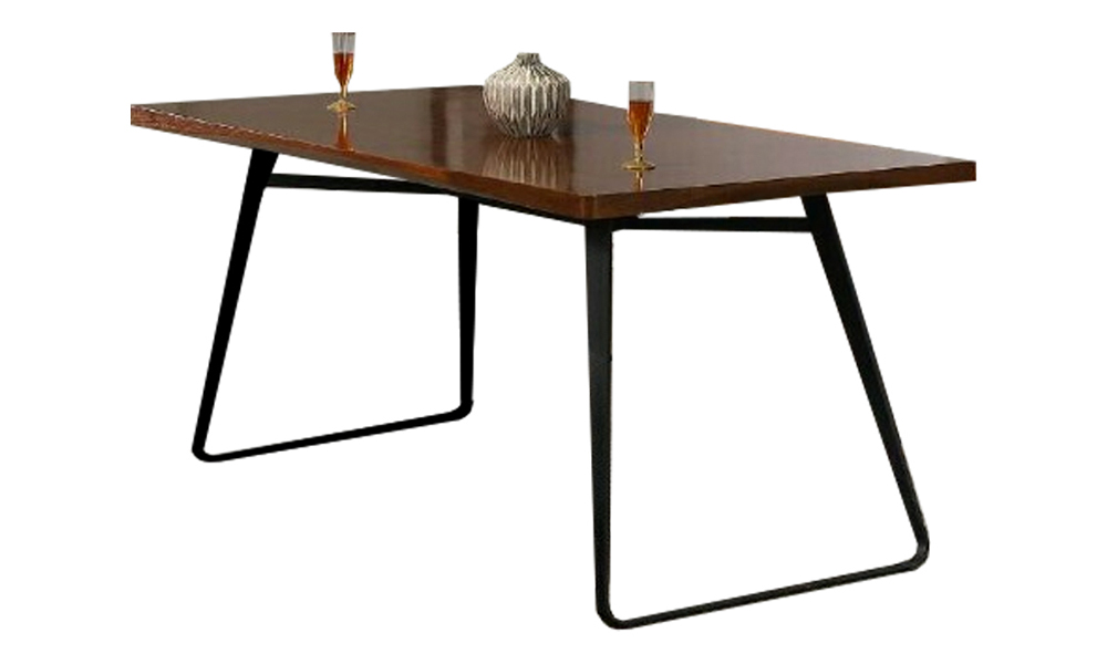 Tekkashop MXDT1228 Modern Style Wooden Sled Base Dining Table
