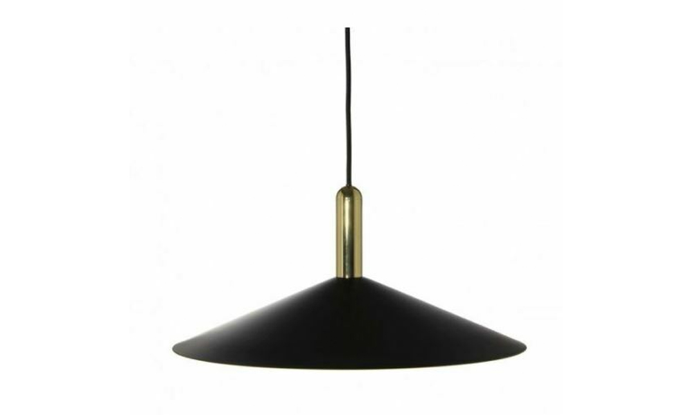 Simple Style Living Room Matte Black Pendant Lamp