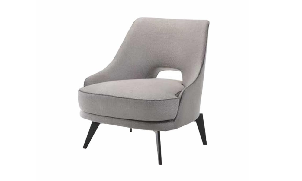 Modern Style Lounge Chair in Grey