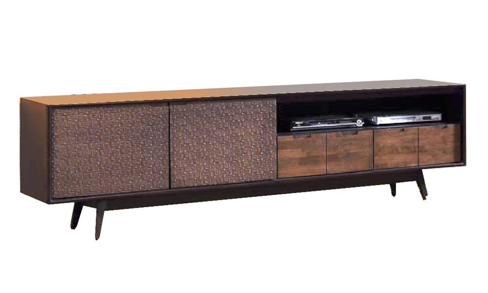 Elegant Contemporary Style 7ft TV Cabinet with Multiple Compartment