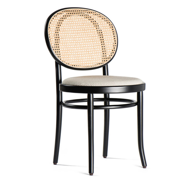 Modern rattan dining chair for cafe use
