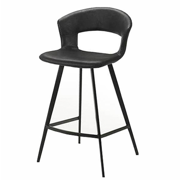 Steel high bar chair in black color