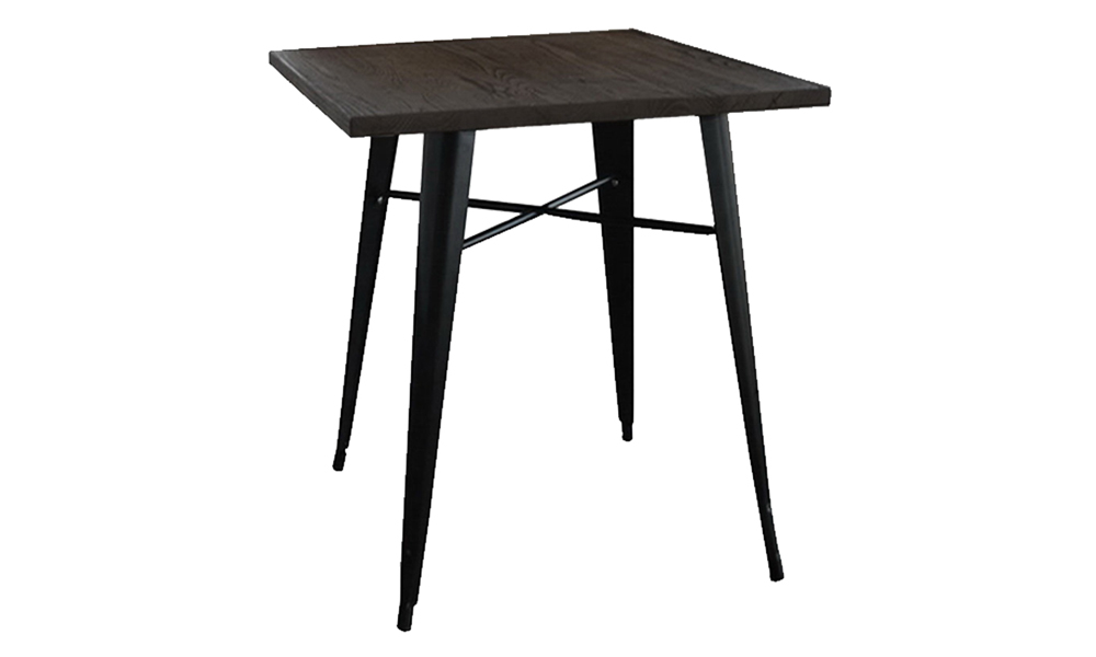 Elegant Design Wood Outdoor Dining Table in Black