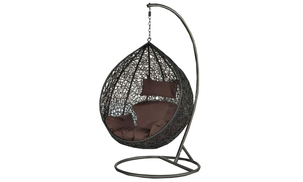 Outdoor Nest Garden Swing with Cushion Seating