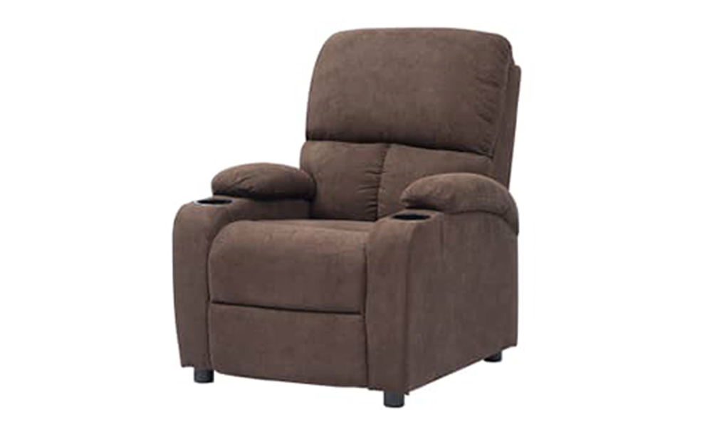 Tekkashop FDLC2330BR Modern Style Single-Seater Recliner Lounge Chair in Brown