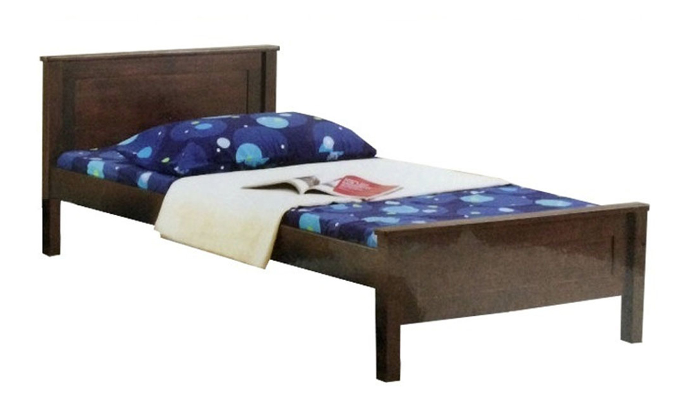 Timeless Design Super Single Bed Frame in Walnut Brown