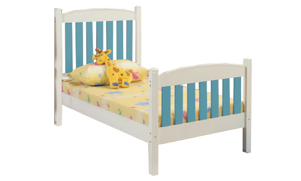 Kid's Single Bed Frame With Head Board