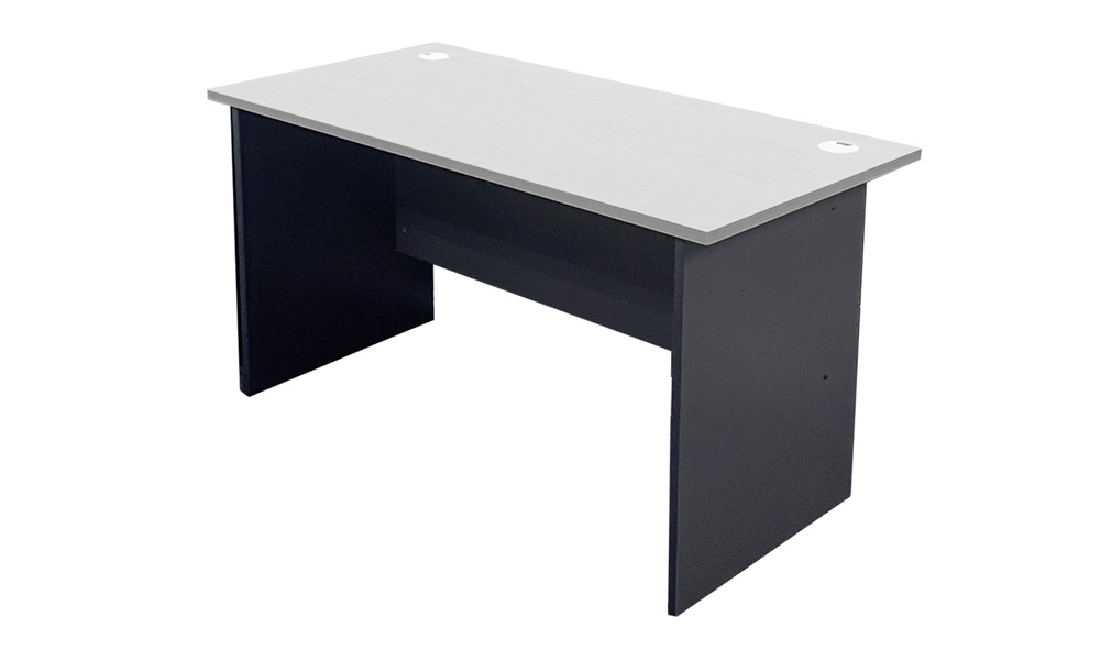 Tekkashop TNOT346 Commercial Grade Office Table Graphite Grey Body