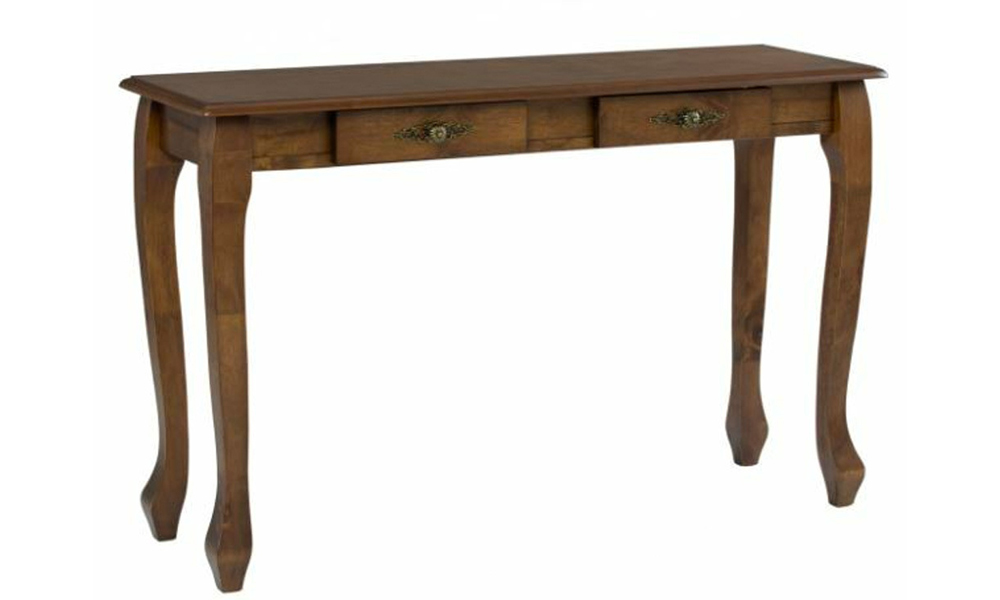 Tekkashop FDCT563CO Classic Style Malaysian Oak Console Table