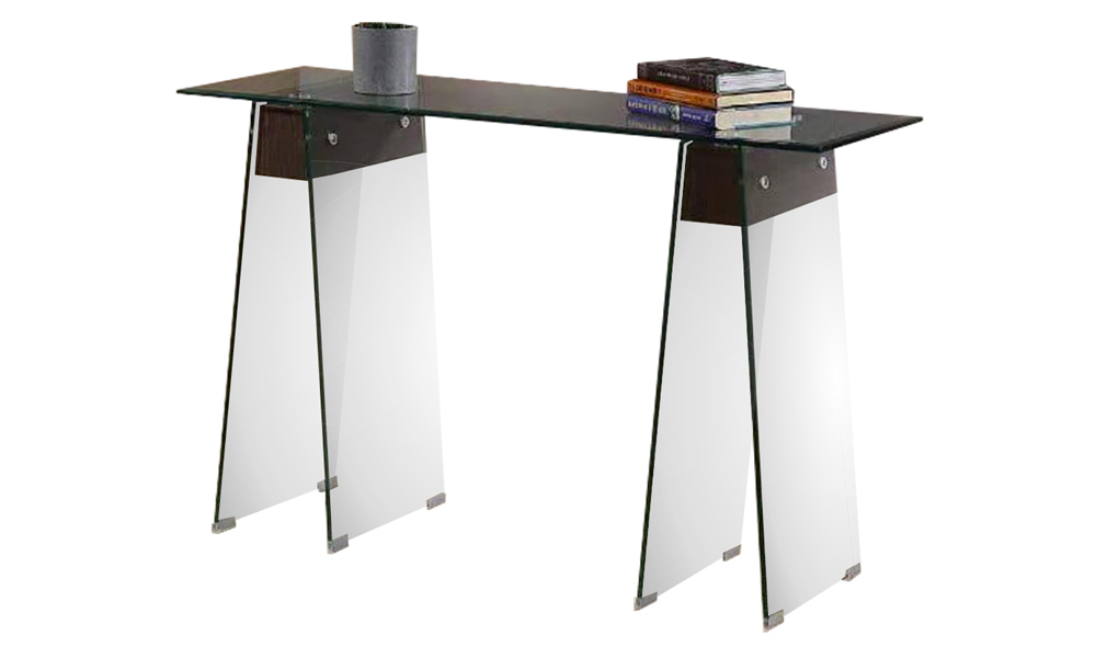 Tekkashop MXCT1331 Modern Design Glass Console Table