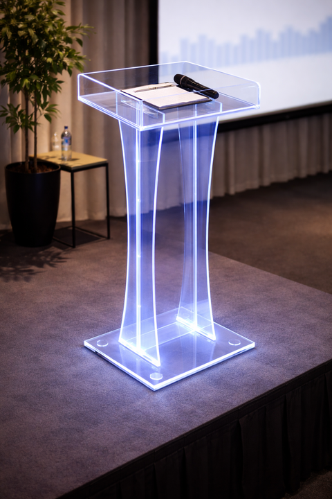 Tekkashop LVPS2467 Modern Design Event Speech Acrylic Plastic with LED ...