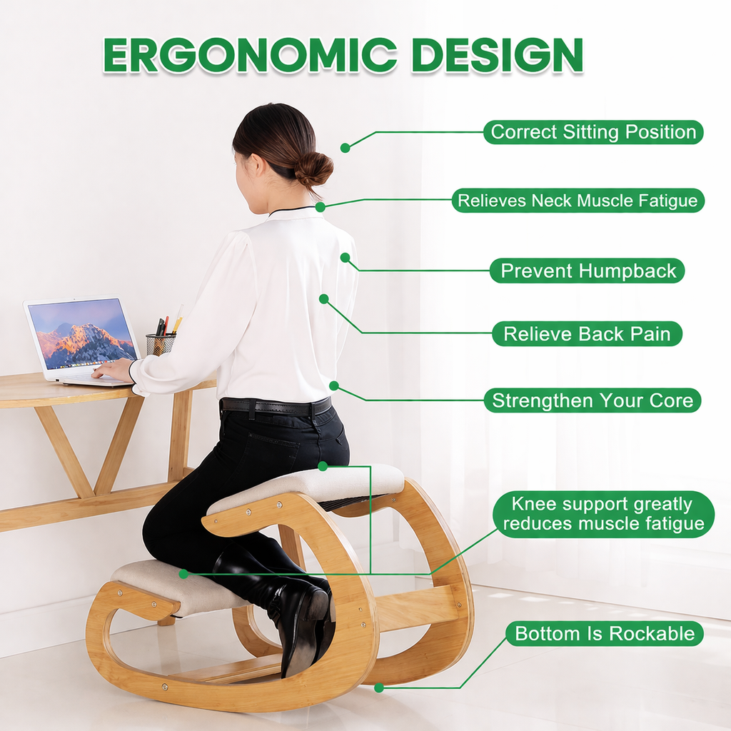 Ergonomic kneeling chair for better posture