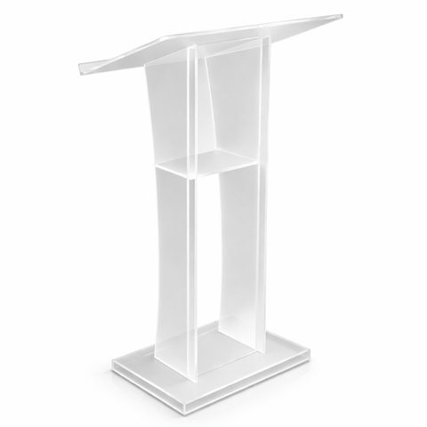 Modern transparent acrylic lectern