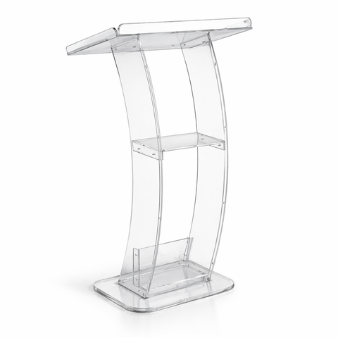 Modern acrylic lectern with sleek design