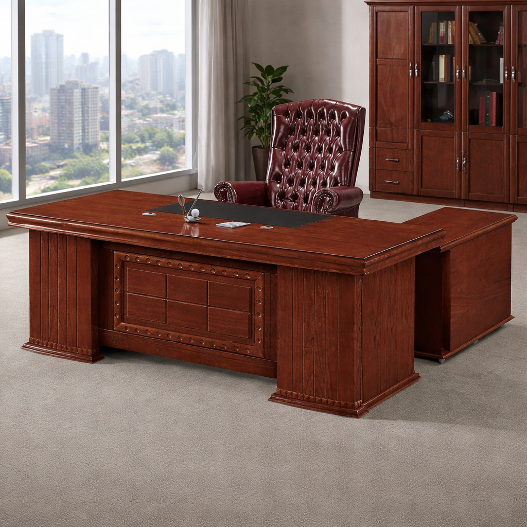 Elegant executive office with city view