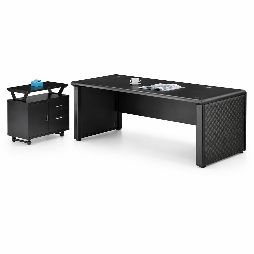 Stylish black executive office furniture (1)