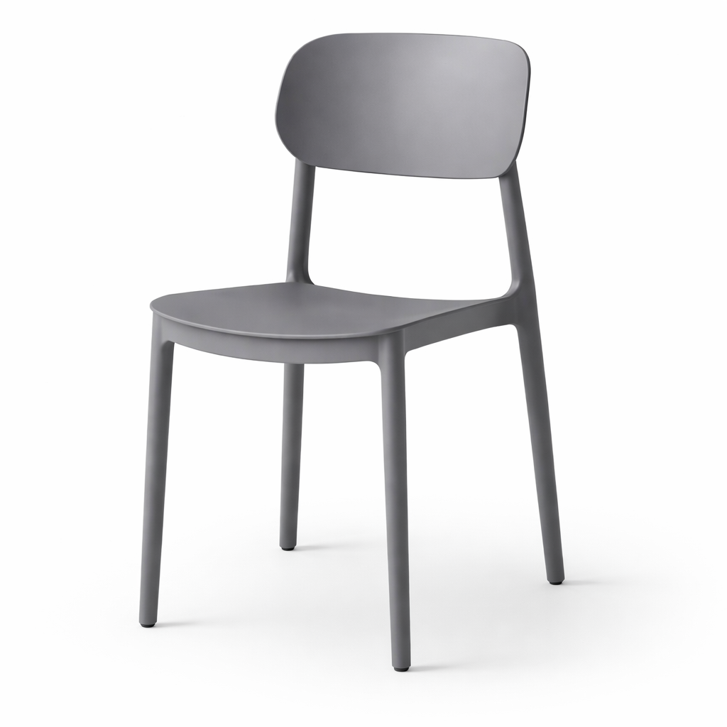 Minimalist gray chair design