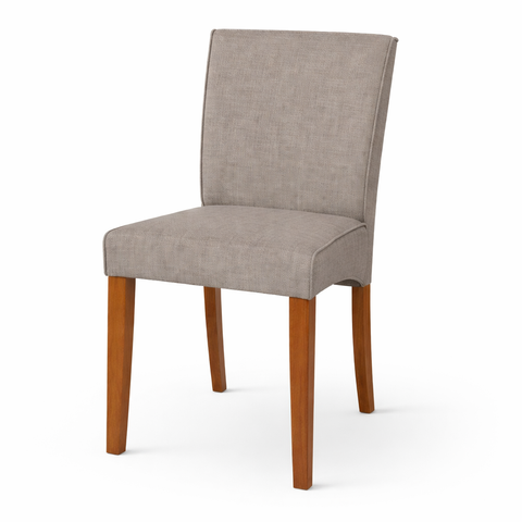 Modern dining chair with textured upholstery