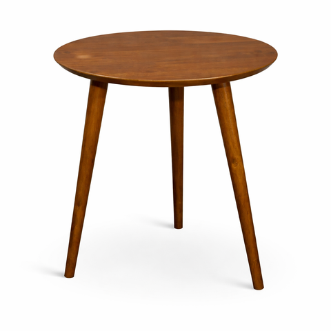 Minimalist walnut side table design