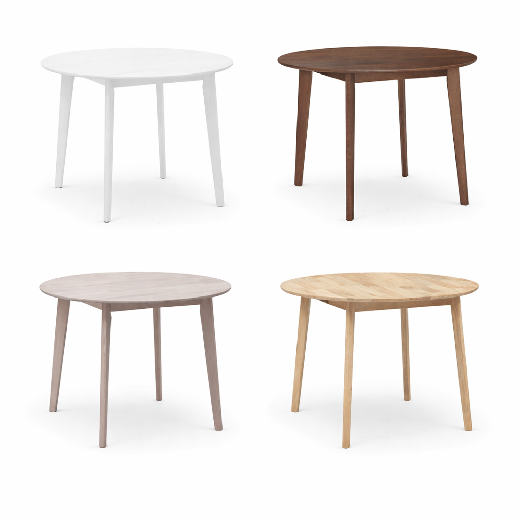 Scandinavian wooden dining tables grid