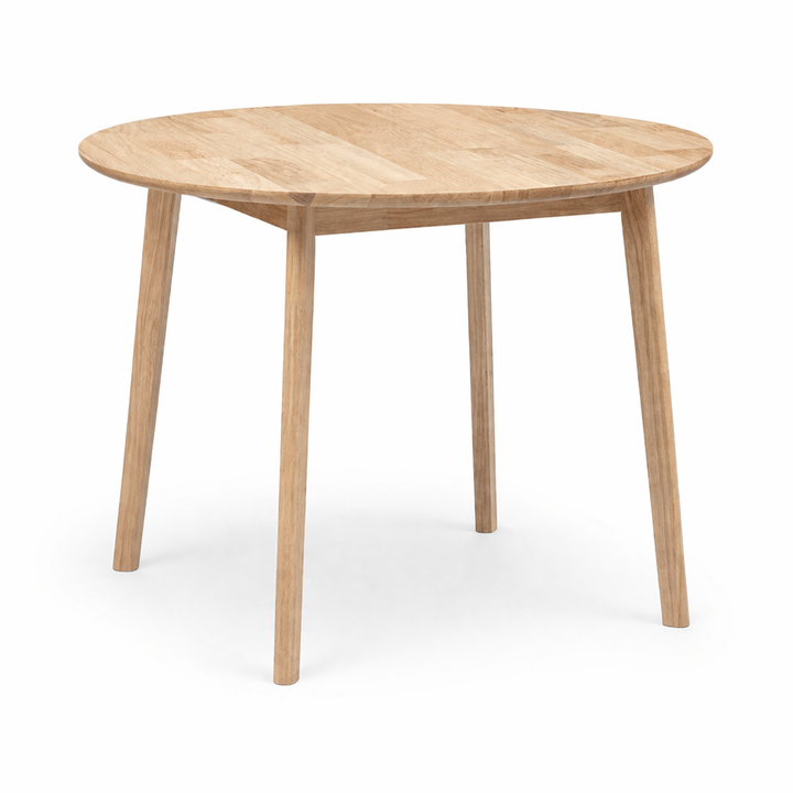 Light oak round dining table