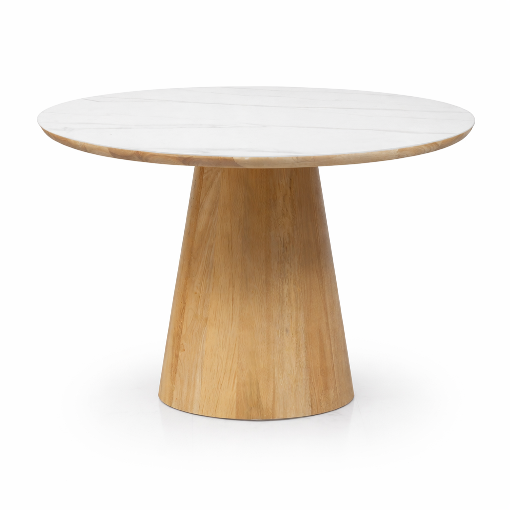 Elegant marble topped dining table