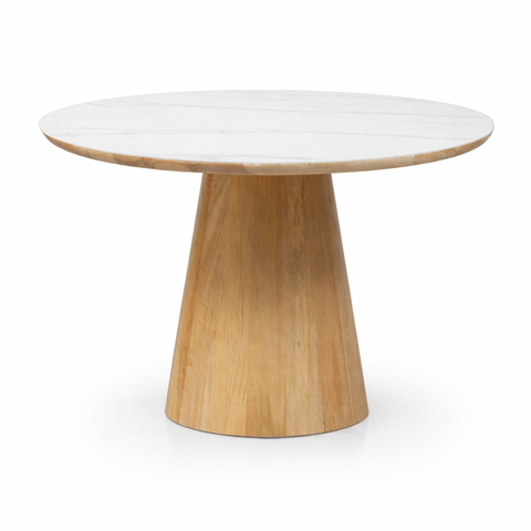 Elegant marble topped dining table