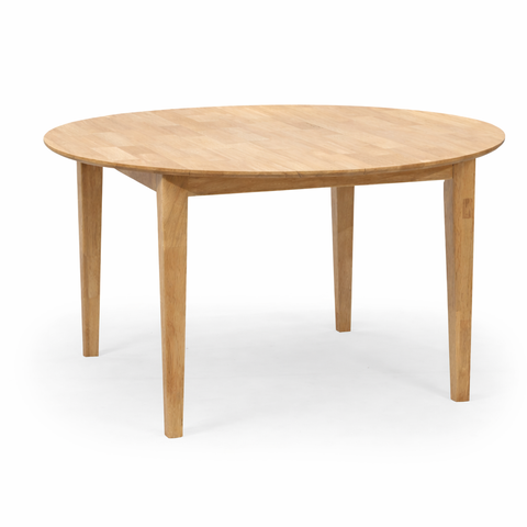 Scandinavian round oak dining table
