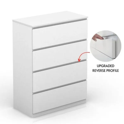 chest 4 drawer -white