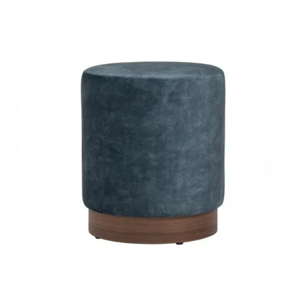 round stool -  blue