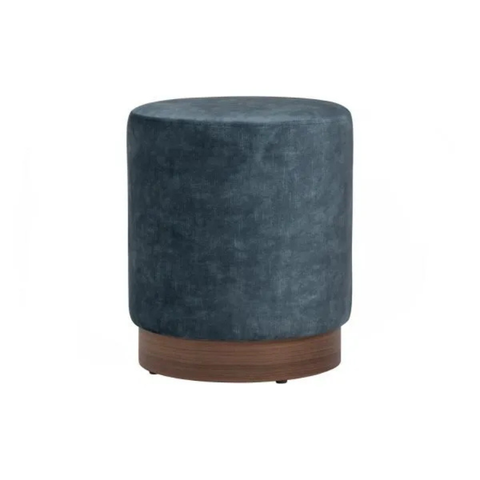 round stool -  blue