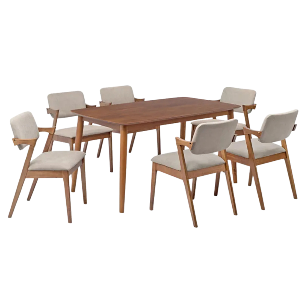 ZORA DINING TABLE SET 6 SEATER