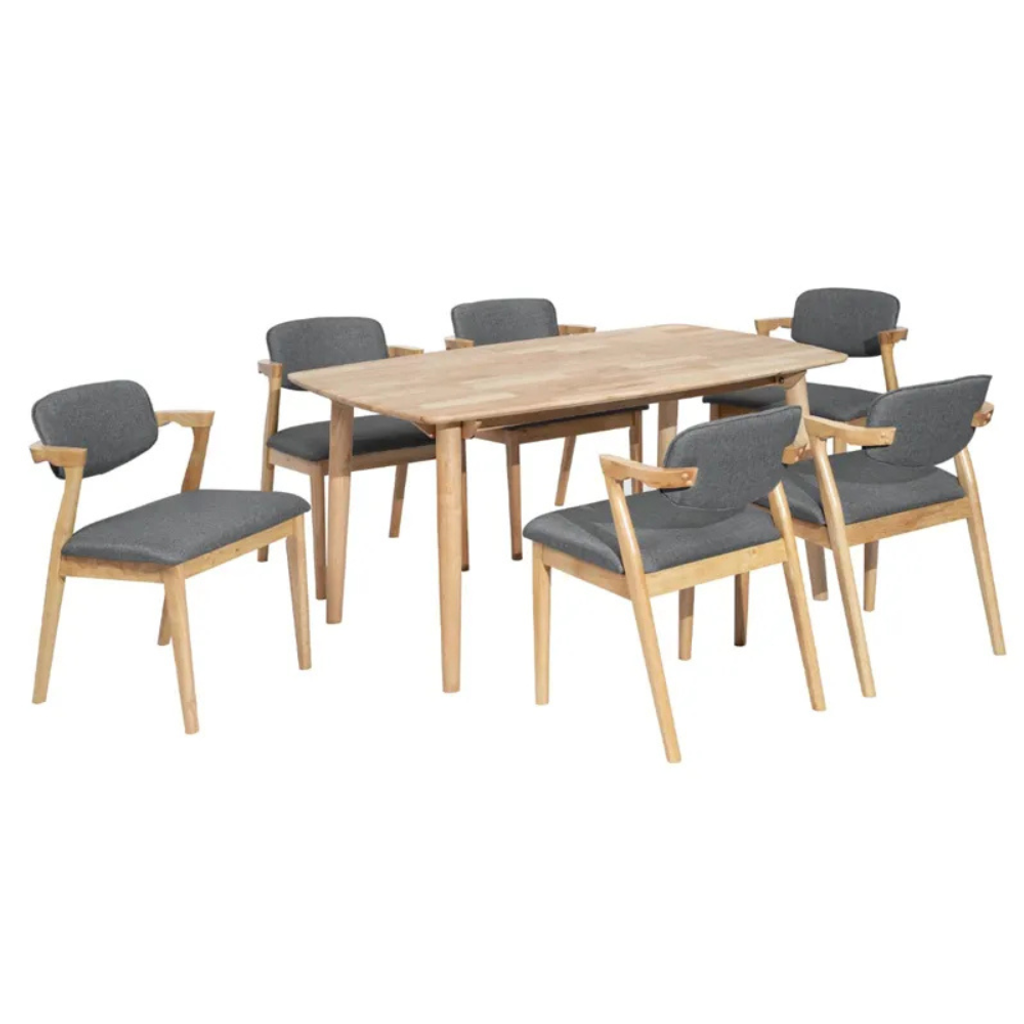ZORA DINING SET 6 SEATER