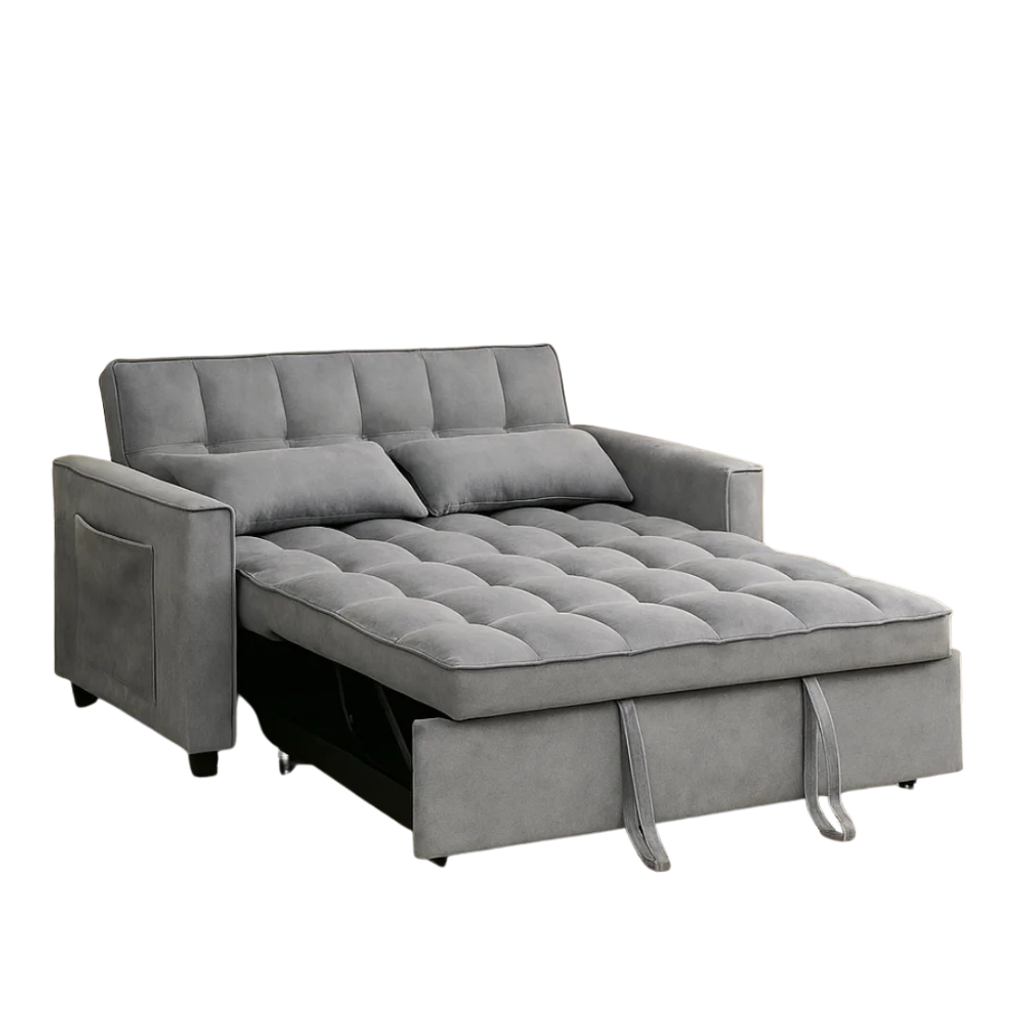 LEAH 2 SEATER SOFA BED - GREY
