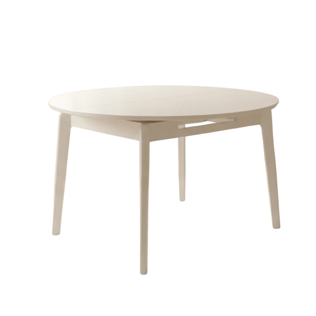 IVORY ROUND DINING TABLE - CREAM WHITE