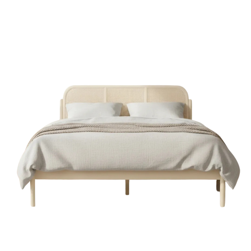 IVORY KING & QUEEN BEDFRAME