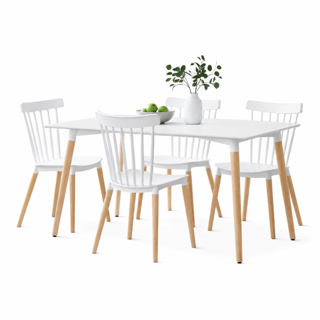 FRANCIS DINING SET - WHITE