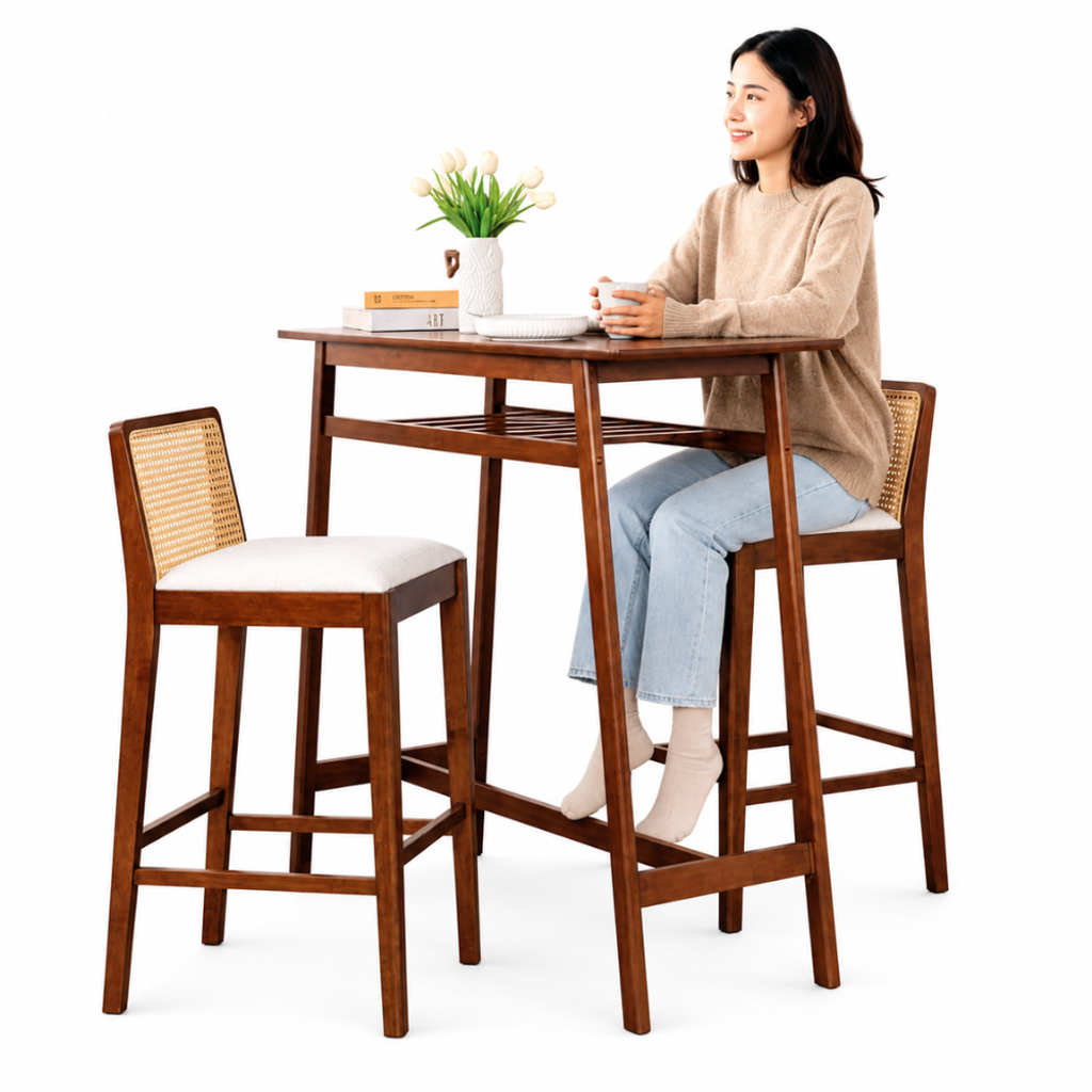 MAVEN BAR TABLE SET - BROWN