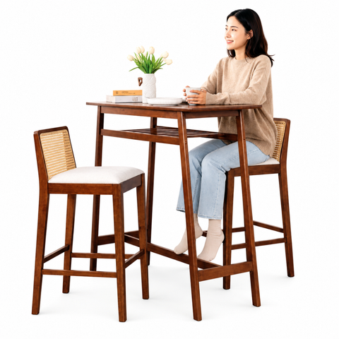 MAVEN BAR TABLE SET - BROWN