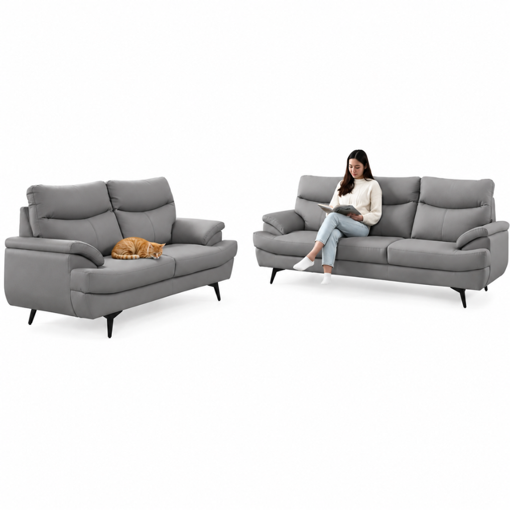 TESSA 2+3 PET FRIENDLY SOFA - GREY