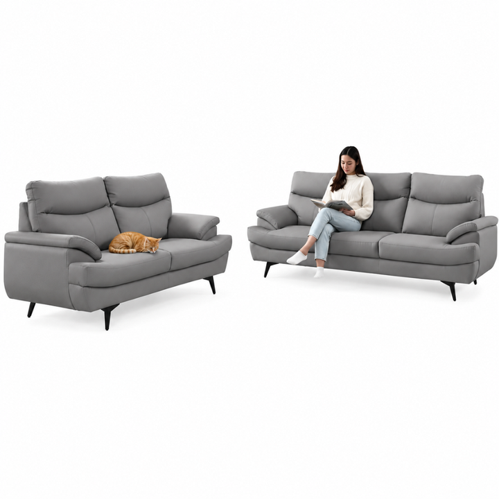 TESSA 2+3 PET FRIENDLY SOFA - GREY