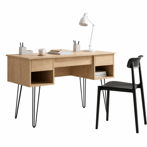SIMON 2IN1 STUDY TABLE - OAK