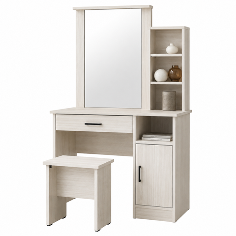 DUBLIN DRESSING TABLE SET - LIGHT OAK
