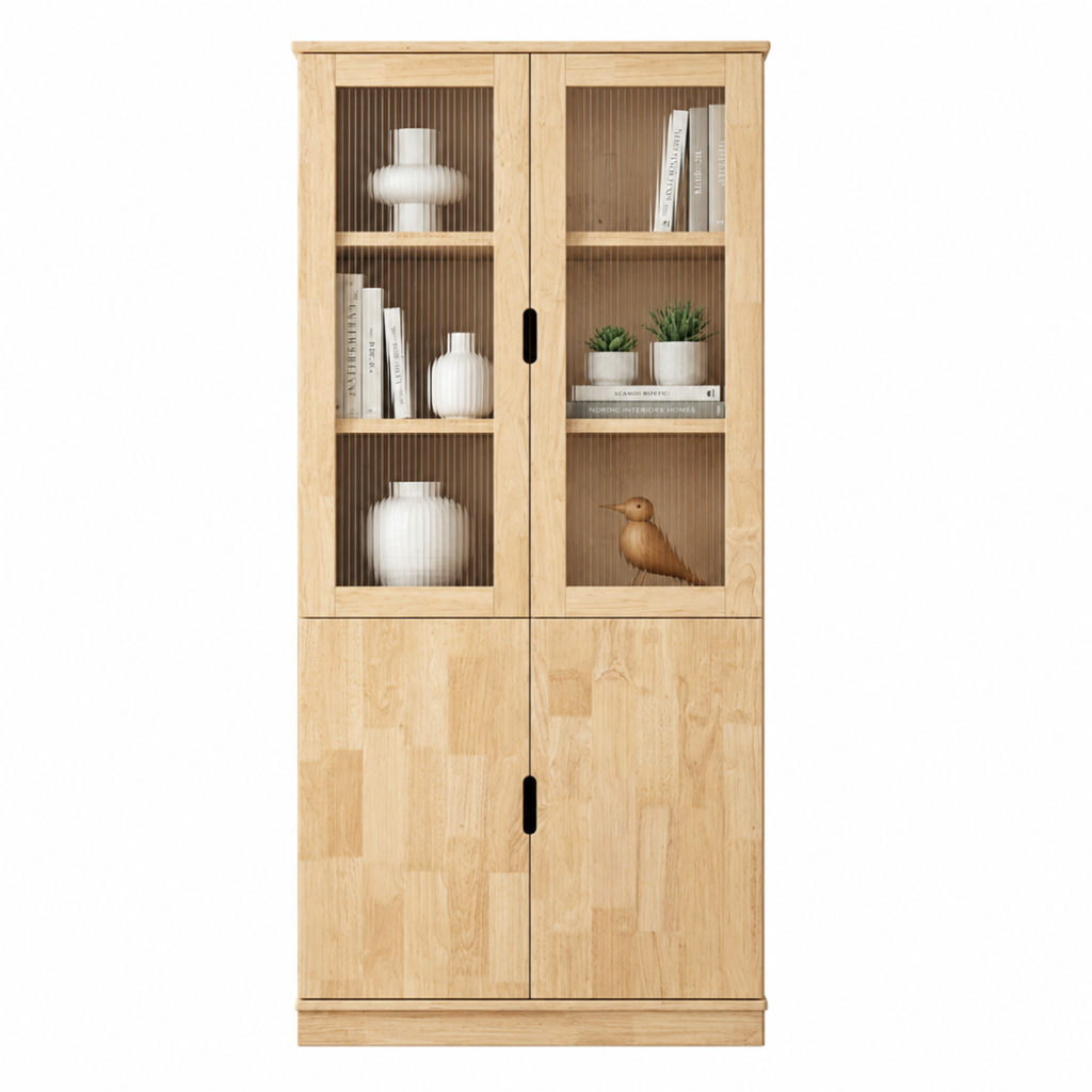 ROWLANDS BOOKSHELF CABINET - NATURAL
