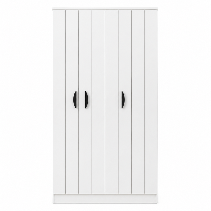 ALOHA 3 DOOR WARDROBE - WHITE