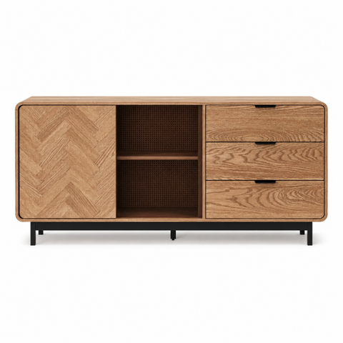 CORALINE HALL CABINET - WALNUT