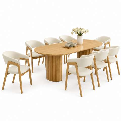NELSON 8 SEATER DINING SET